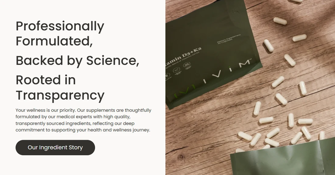 Ivím Health High-Quality Clinical Supplements and Vitamin D3+K2